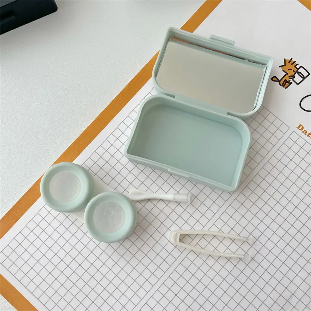 

Girls Gift Cosmetic Boxes Cartoon Bear Cute Women Contact Lens Case Korean Style Glasses Case Plastic Eyewear Cases