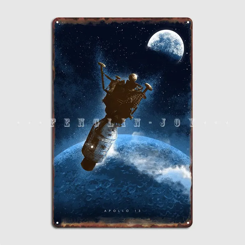 

Apollo 13 Metal Sign Personalized Bar Cave Wall Mural Plaques Tin Sign Poster
