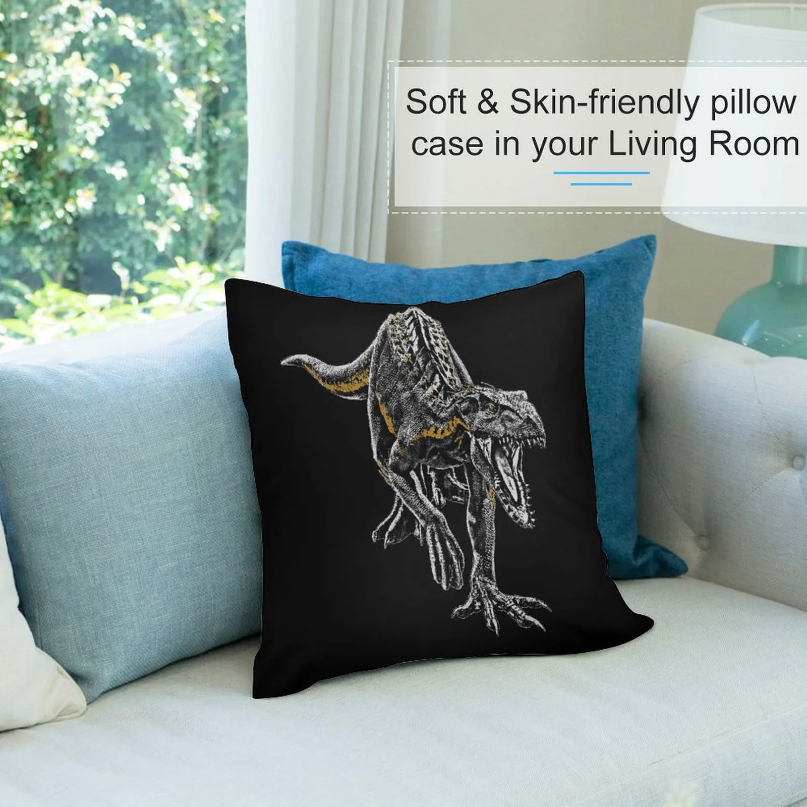 Подушка Indoraptor роскошная наволочка чехол для подушки комплект эластичных чехлов