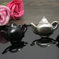 new punch free drawer handle strong suction cup paste golden teapot cartoon decorative clothing cabinet tea drawer pulls