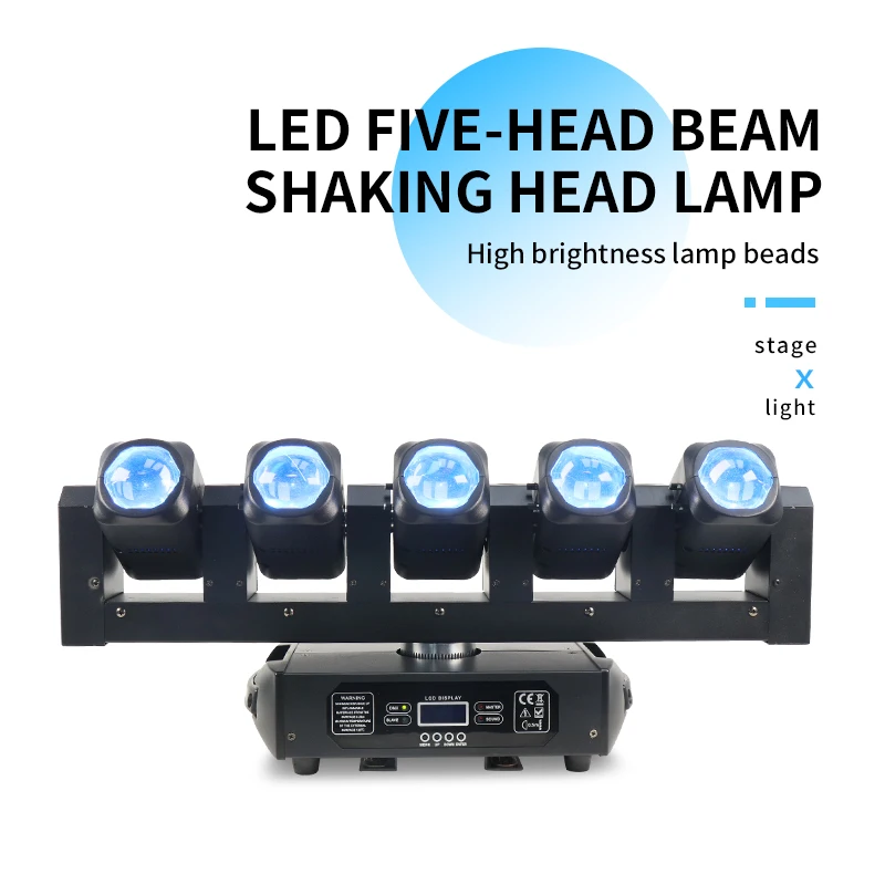 5x40 Вт RGBW Вращающаяся световая панель с подвижной головкой Профессиональное