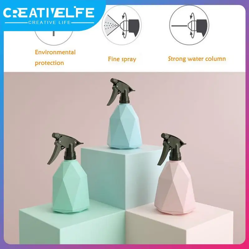 

Plastic Empty Spray Bottle Watering Flowers Geometric Design Watering Pot Sprayer Water Gardening Plants Watering Cleaning