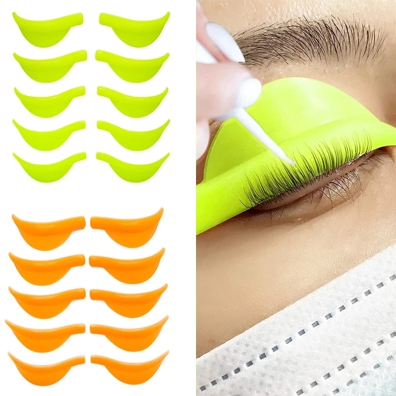 

5Pairs/Pack Silicone Eyelash Perm Pad Lifting Lashes Rods Shield Recycling 3D Eyelash Curler Accessories Applicator Makeup Tools