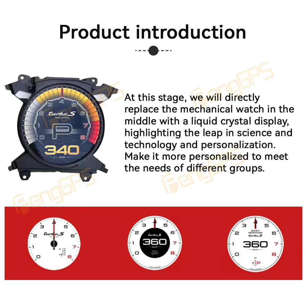 Для Porsche Panamera Cayenne 2016 - 2023 автомобильный ЖК-приборной панели цифровой кластер