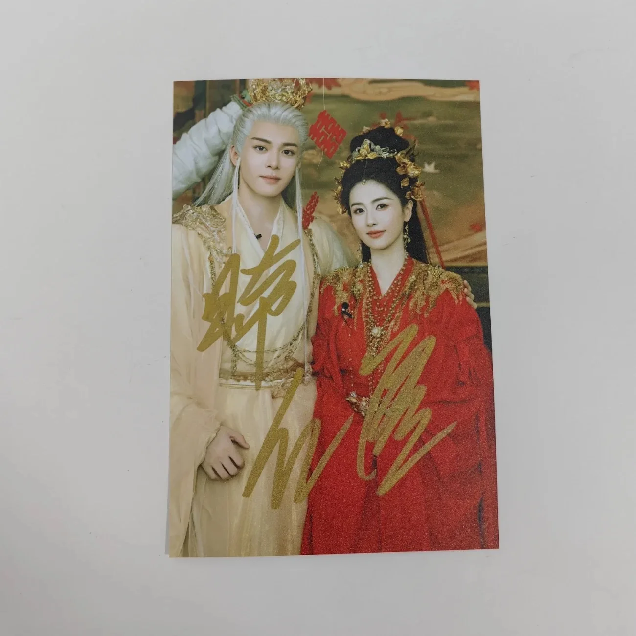 Фото Zeng Shunxi Bai Lu HD постер с автографом фото ТВ Feud Bai Jiusi Hua Ruyue драматические печати рукописная коллекция подпись изображения №5