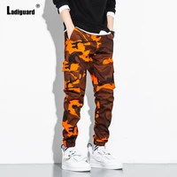 2022 autumn new fashion camouflage pants multi pocket washed trousers plus size 8xl mens outdoor pencil pants male cargo pants