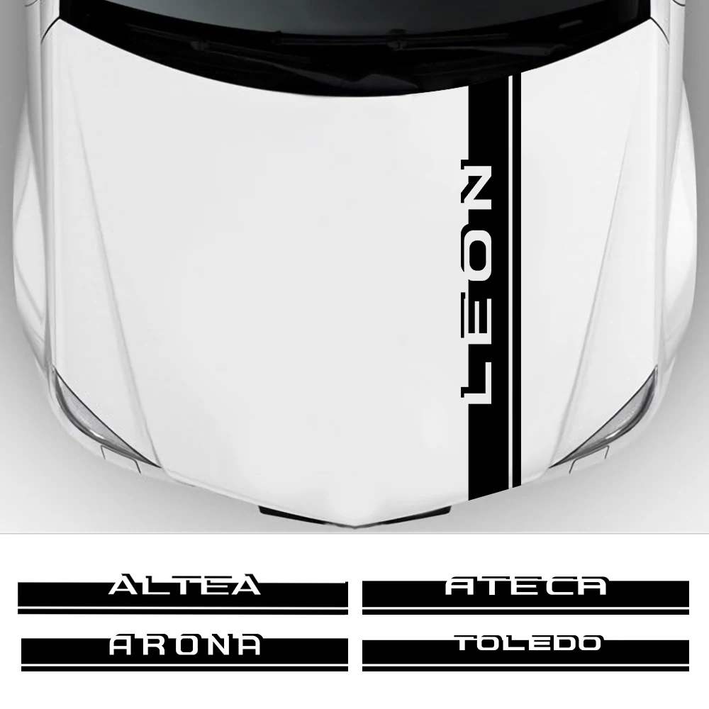 Виниловые наклейки на капот автомобиля аксессуары для Seat Leon 2 Ibiza 6I 6J Ateca Arona Altea Arosa