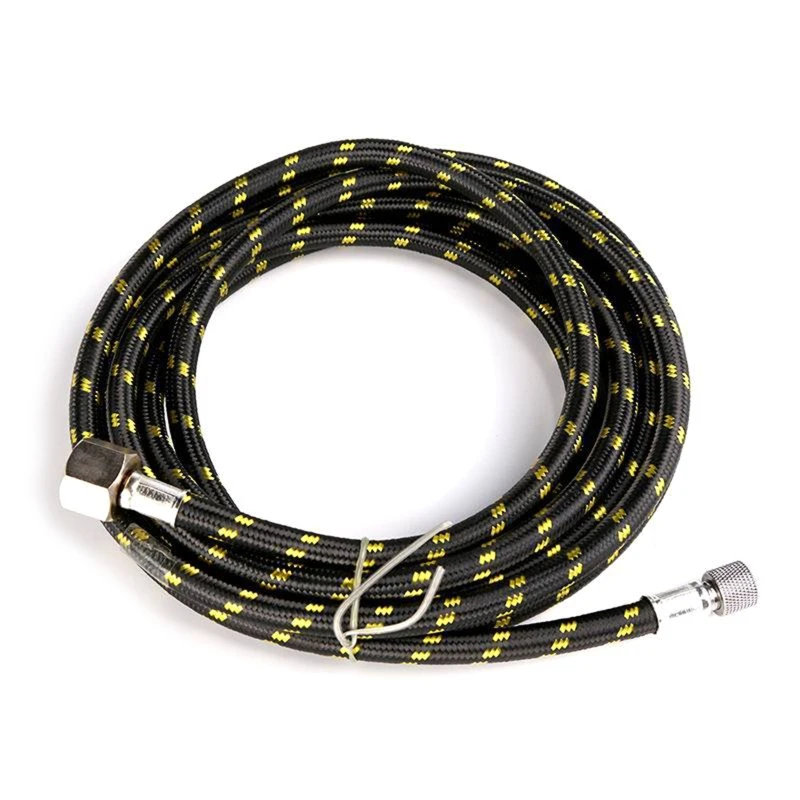 

Nylon Braided Airbrush Air Hose Practical Airbrush Hose Standard 1/8" - 1/4" Size with Adapter Fitting on Both Ends 1.8m