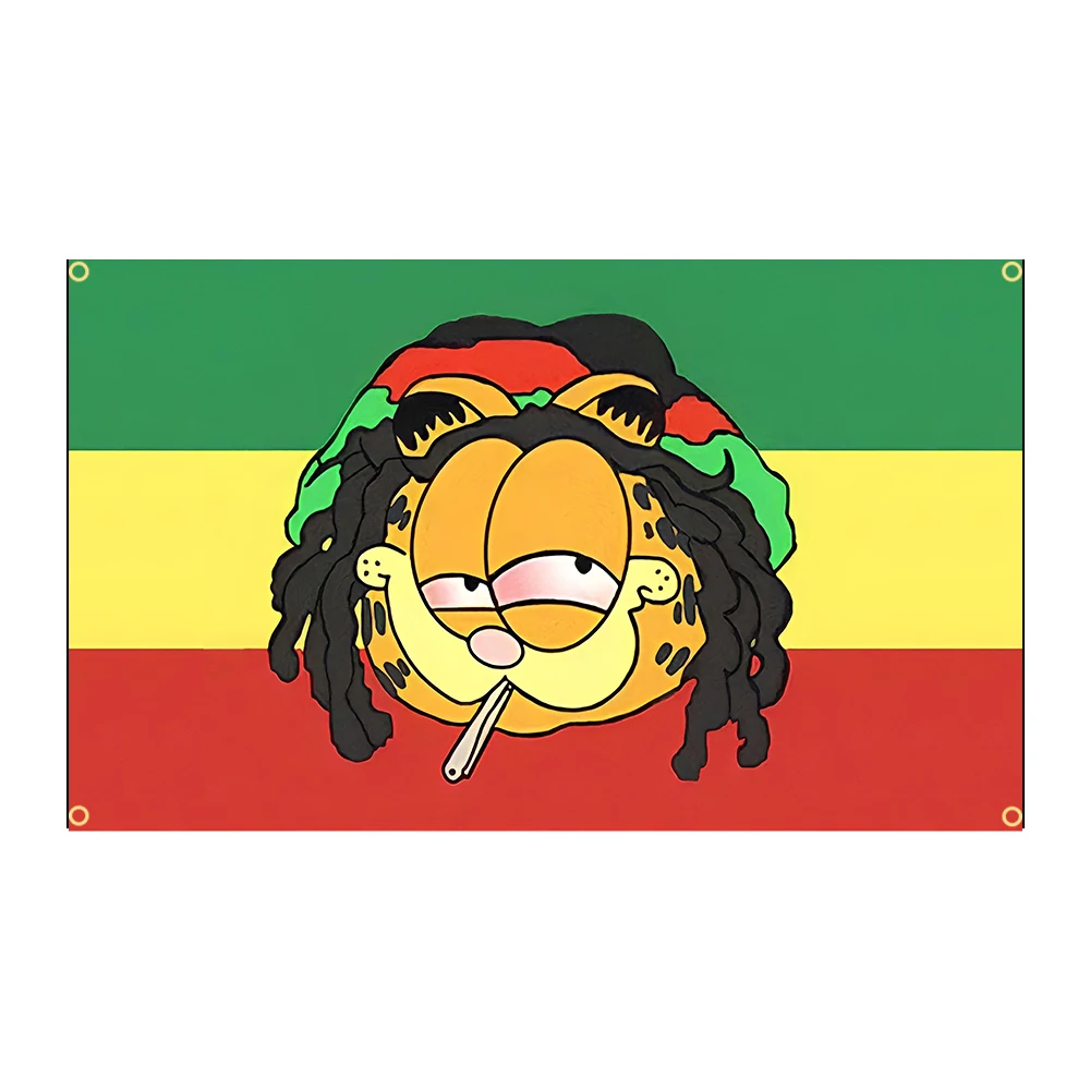 

90*150 см Jamaica JAM. Флаг jm Bob Marley Freedom Garfield