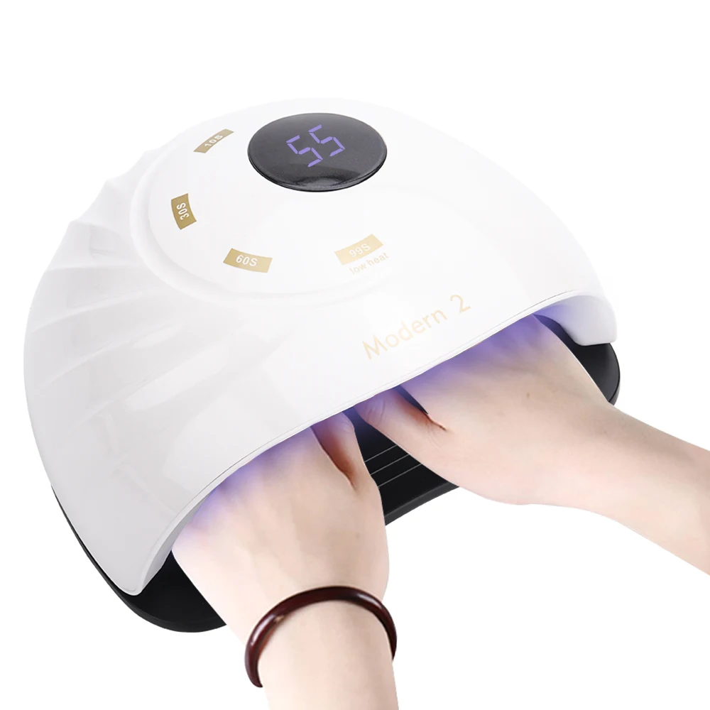 

45LEDs Nail Dryer UV Nail Lamp Gel Lacquer Dryer Curing Light Sun UV Manicure Lamps with Fan Auto Sensor Mini Manicure Tools