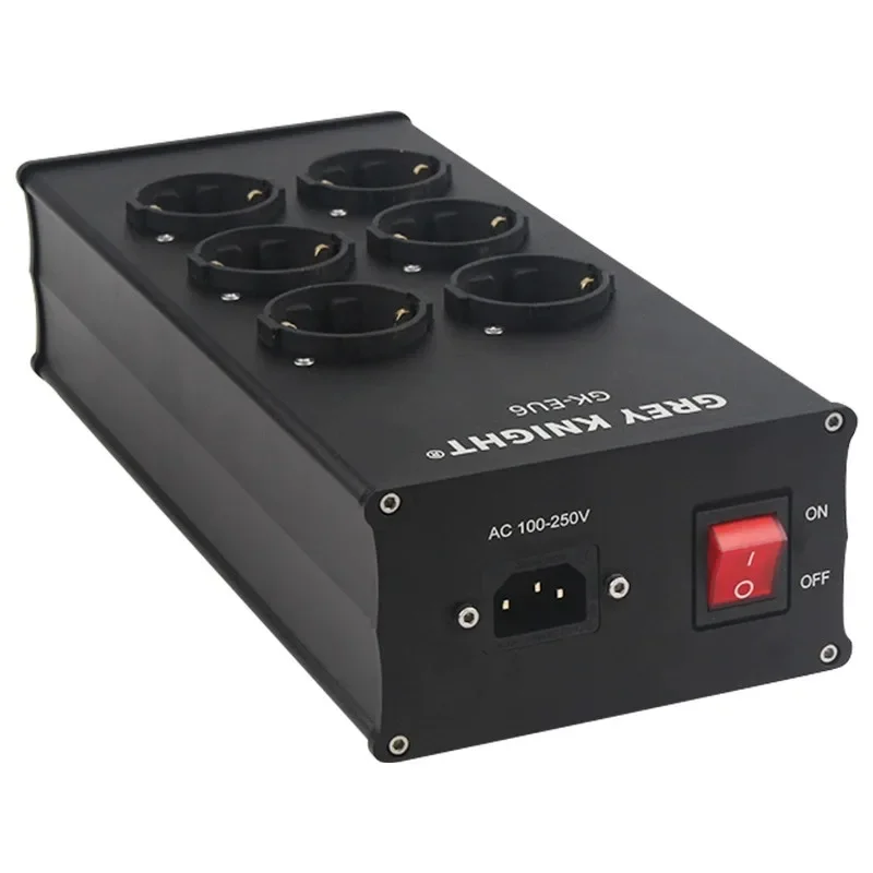 Hi-Fi аудио кондиционер переменного тока очиститель 6-удерживающий алюминиевый