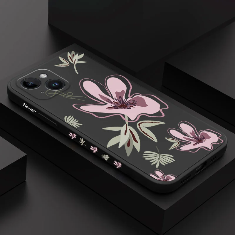 

Peach Blossom Phone Case For iPhone 14 13 12 11 Plus Pro Max Mini X XR XS SE2020 8 7 6 6S Plus Cover