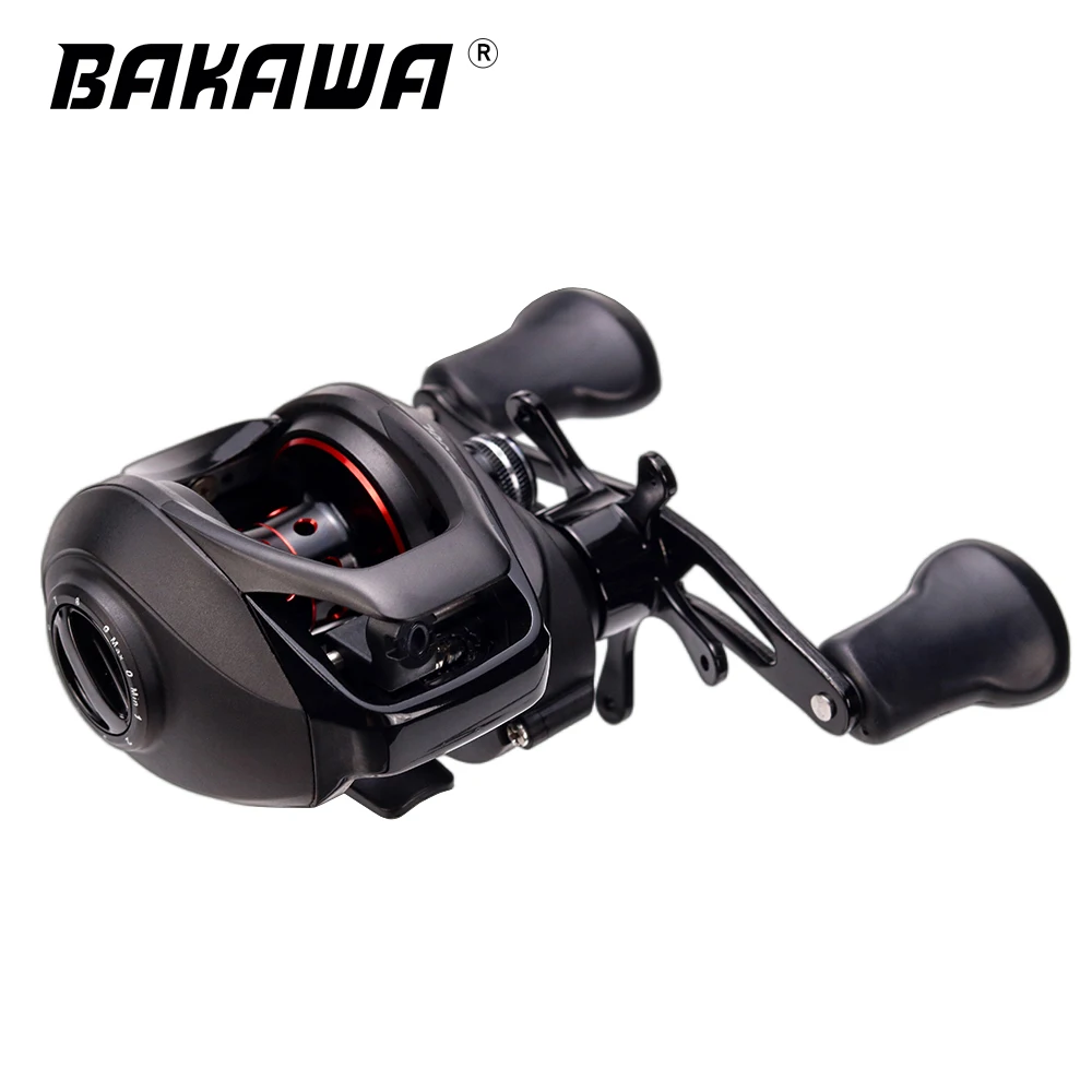 

BAKAWA Max Drag Speed Ratio 7.2:1 Left/Right Hand Fishing Reel Metal Spool 8 KG For Saltwater Freshwater Carp Baitcasting Wheel