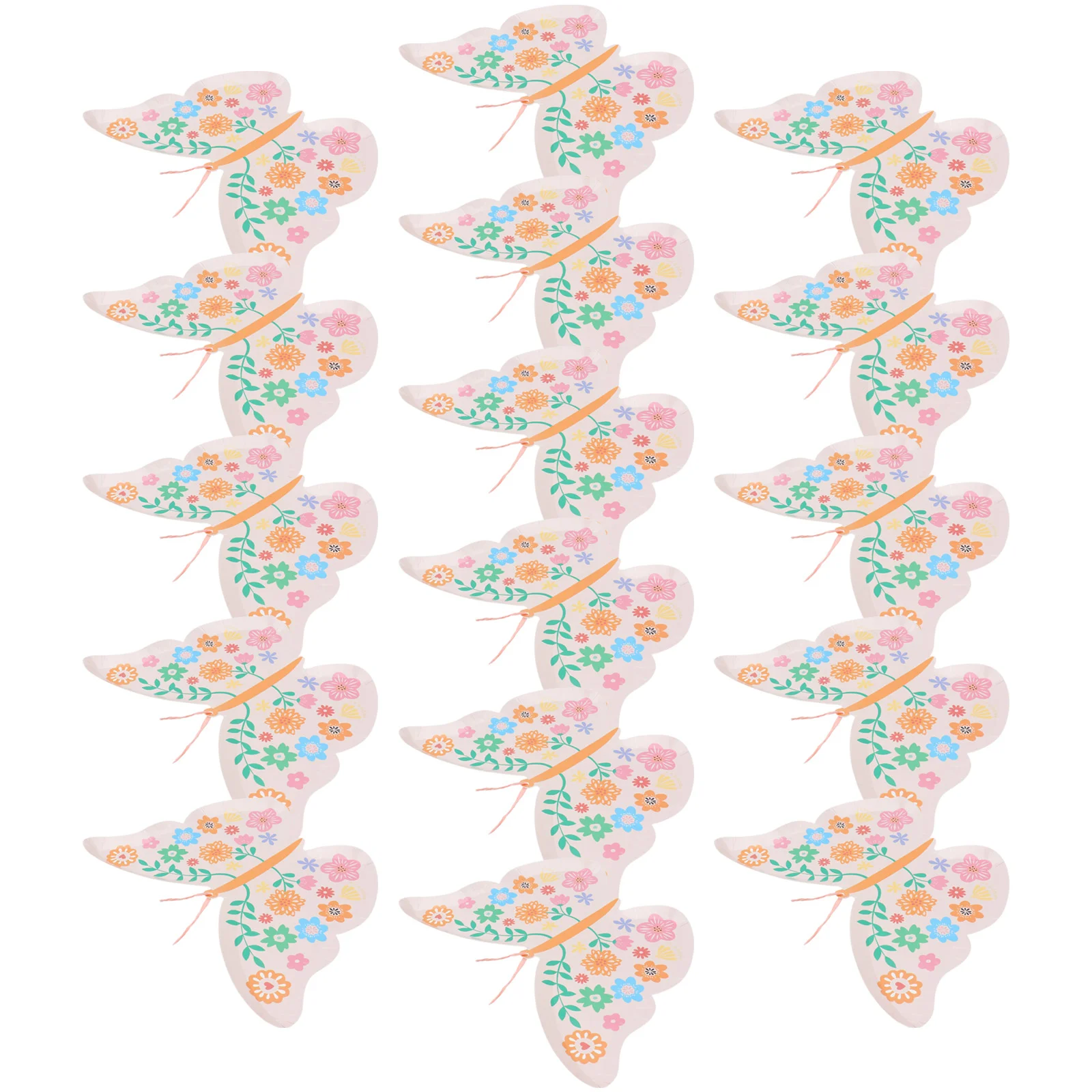 

Party Paper Butterflies Tableware Dishes Disposable Favor Wedding Design Dinner Serving Family Supplies Plate Shower Fairy Cake