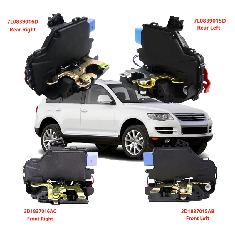 Центральный дверной замок для Seat ALTEA TOLEDO Skoda OCTAVIA VW GOLF JETTA TOURAN TOUAREG 7L0839016D 7L0839015D