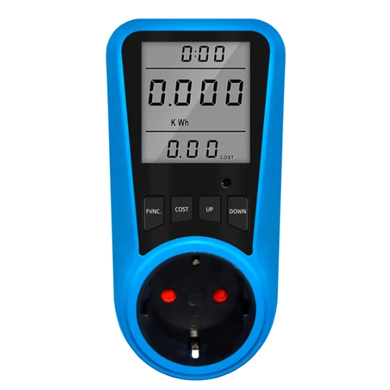 

Socket Digital Current Meter AC Power Meter Time Watt Power Energy Tester Wattmeter - EU Plug