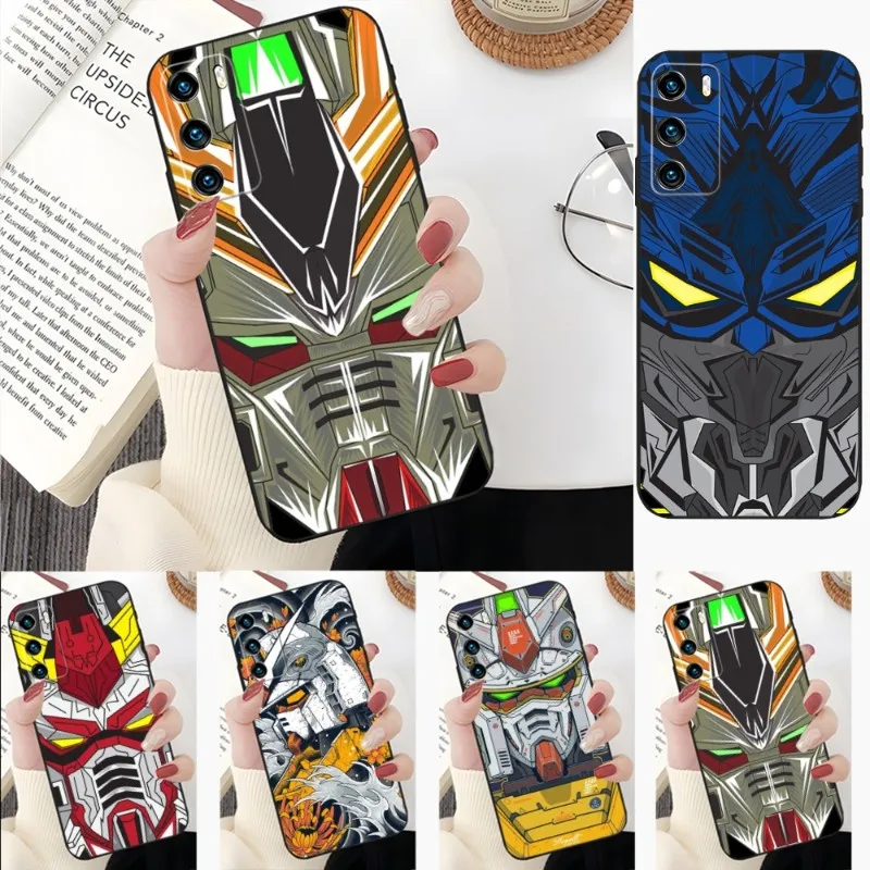 

Gundam Anime Phone Case For Honor 50 50Pro 30 20 10 I Pro S SE V40 V30Pro V20 V9 V8 X30 X20 X10 X10Max Funda Back Cover