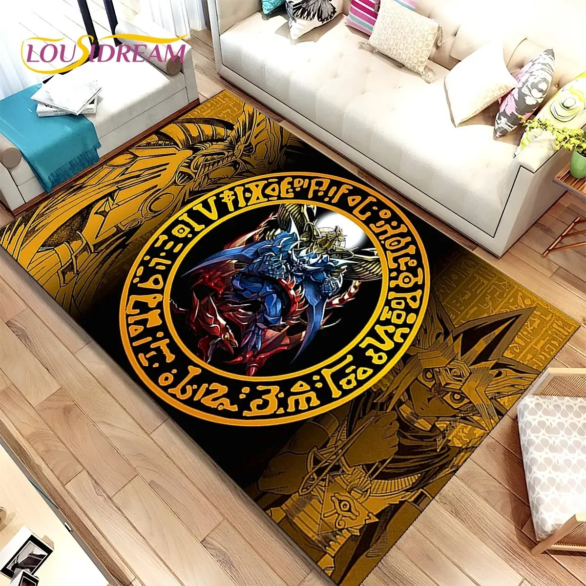 Yu-Gi-Oh MONSTER CARD аниме коврик большой, ковер для гостиной, спальни, дивана, коврик для двери, украшение, детский нескользящий напольный коврик 3D (art.: 3920ce81cc448) - 3920ce81cc448
