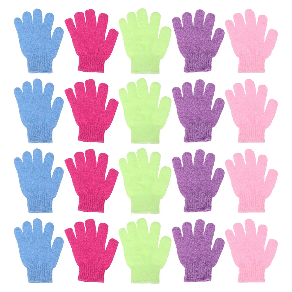 

24pcs Skin Care Five Fingers Body Scrubber Shower Bathing Body Brush