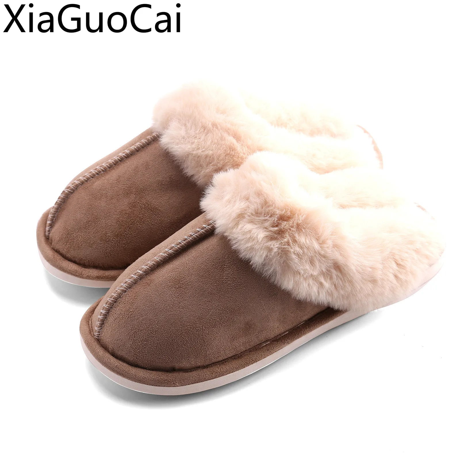 

Новинка, осенне-зимние водонепроницаемые домашние мужские и женские тапочки для дома и улицы, теплые тапочки унисекс, хлопковые тапочки