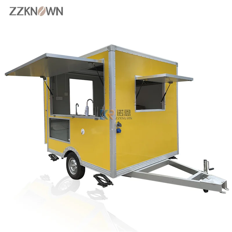 

2.4m Long Fully Equipped Mobile Kitchen Food Trailer Street Fast Food Truck Catering Concession Coffee Food Cart Ice Cream Kiosk