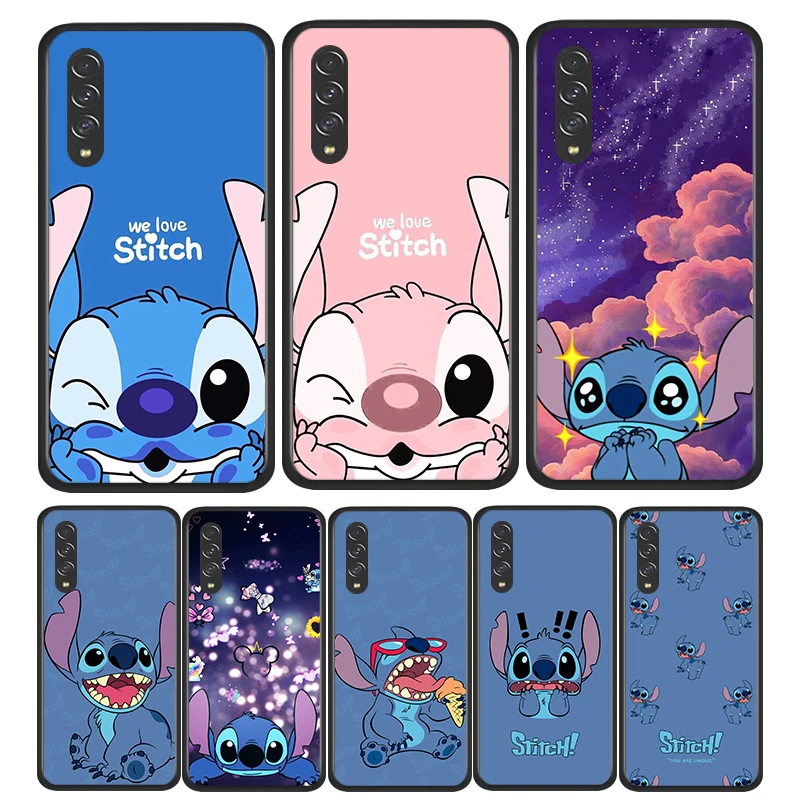 

Stitch cute disney cartoon Black Phone Case for Samsung Galaxy A90 A80 A70 A50 A40 A30 A20 A10 A2 Core Silicone Coque Capa Funda