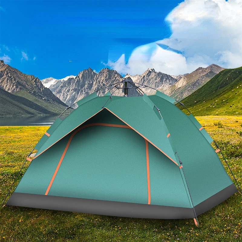 

Camping Rain and Sun Beach Tent Outdoor Camping Tent 2 People Fully Automatic Spring-type Quick-opening 3-4 People Tents