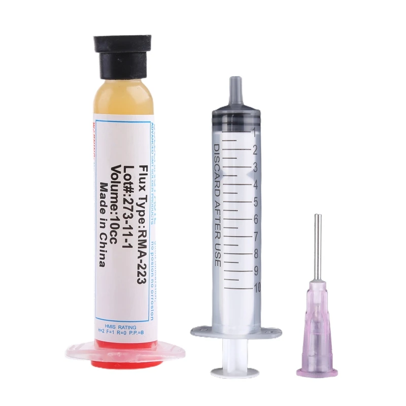 

RMA-223 Soldering Paste Lead-free Flux Use with Existing Rework Equipment for Temp Controlled Soldering Irons for BGA