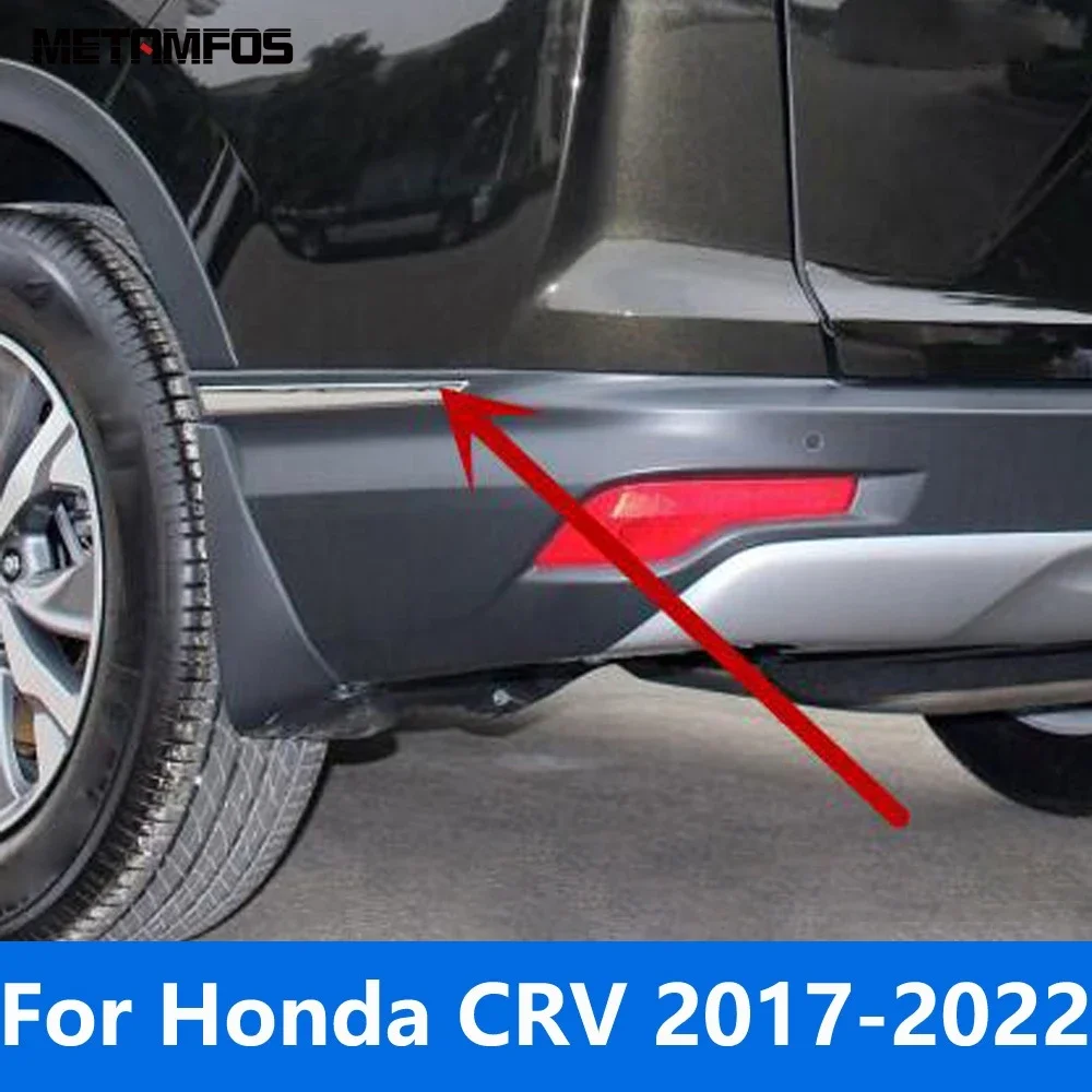 Угловая накладка на задний бампер для Honda CR-V CRV 2017-2021 2022, хромированная полоса для предотвращения столкновений, внешние аксессуары, Стайлинг автомобиля (art.: 3920d35fe83be) - 3920d35fe83be