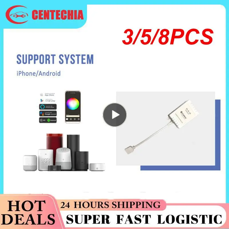 

3/5/8PCS 60m Rgb Led Light Controllers Dimmer Brightness Adjustment Rgb Led Light Strip Smart Controller Portable Easy To Use