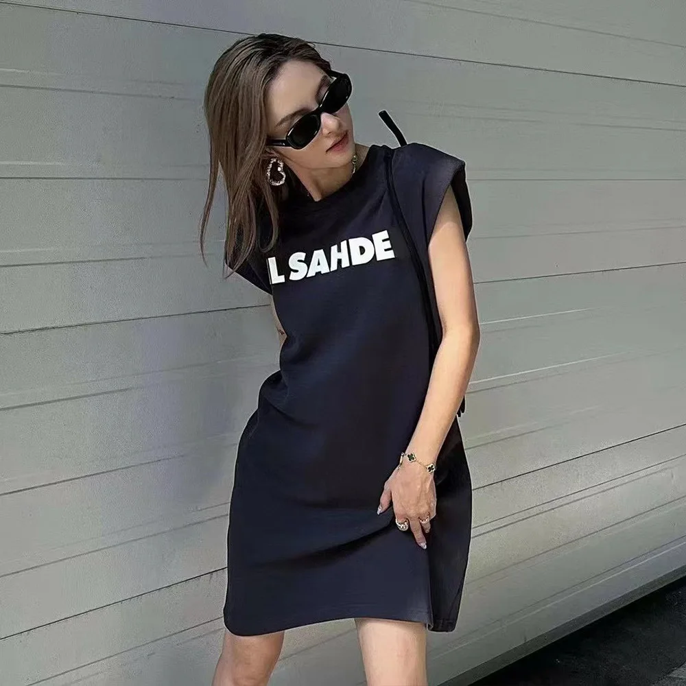 

High Quality Ladies Dress High Waist Pullover Slim Fit Sleeveless Tank Top Knitted Dress Short Skirt dresses sexy dress