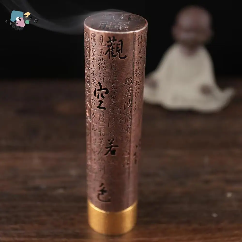 Красный цинковый сплав печь для благовоний сердце Sutra