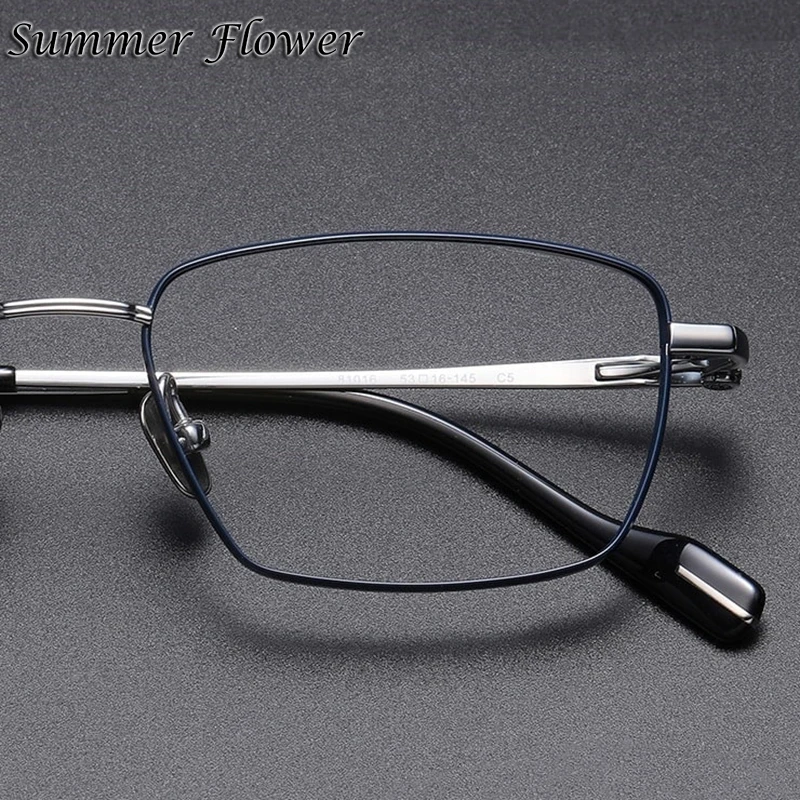 Мужская качественная оправа для очков из чистого титана линз по рецепту очки с