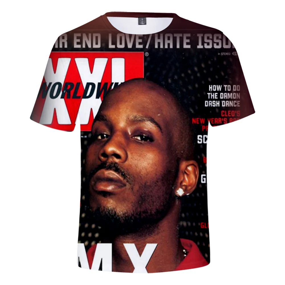 

R.I.P Rapper DMX T Shirt Men's Women Short Sleeve 3D Printed Tops Summer Hip Hop Cool T-shirts Oversized Streetwear Men Clothing