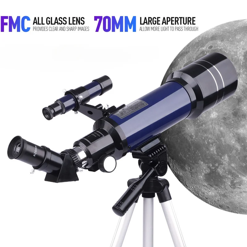 

Профессиональный астрономический рефракционный телескоп ночного видения FCM BAK4 для лунной планеты туманности с глубоким пространством для детей начинающих