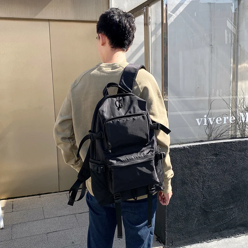 

Trendy functional backpack men's backpack large capacity travel bag high school student schoolbag trendy brand leisure men's bag