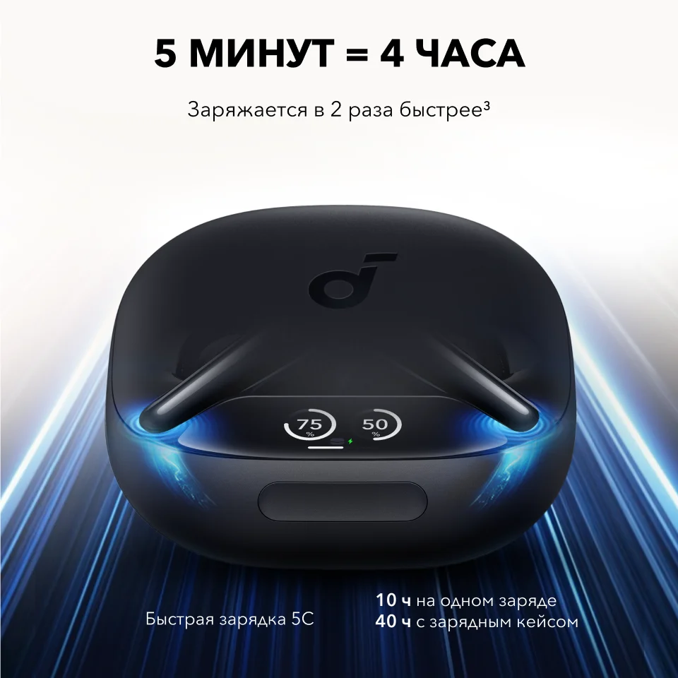Беспроводные Bluetooth-наушники Soundcore by Anker Liberty 4 Pro с шумоподавлением (art.: 3920da9d63522) - 3920da9d63522