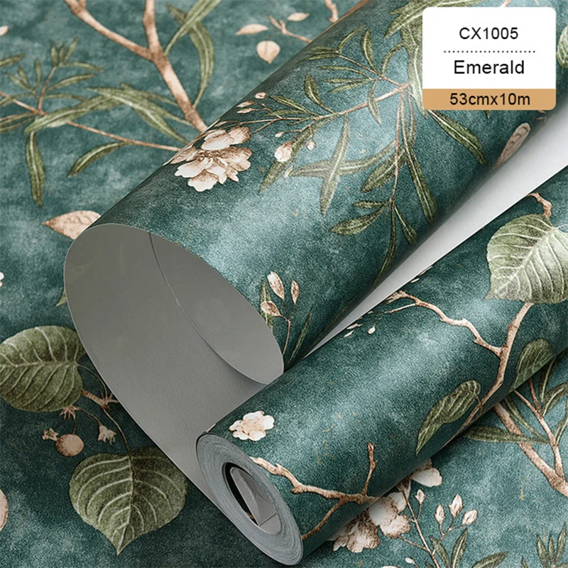 

American Style Self-adhesive Wallpaper Living Room Bedroom Wall Renovation Stickers PVC Waterproof TV Background Wall Wallpapers