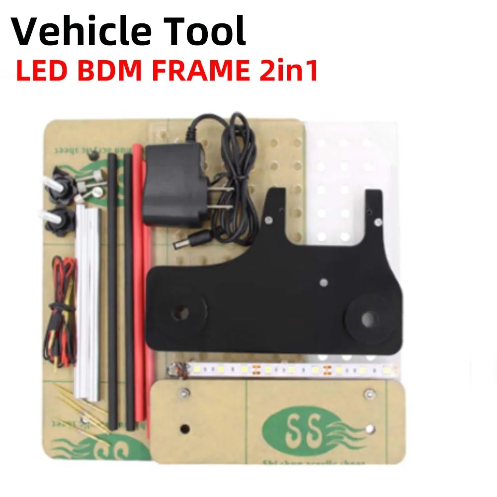 Новая светодиодная BDM Рамка 2 в 1 с полными адаптерами, используемыми для автоматического ECU чипа, инструмент для настройки KESS FgTech V54 BDM100 Новая светодиодная BDM Рамка 2 в 1 с полными адаптерами, используемыми для автоматического ECU чипа, инструмент для настройки KESS FgTech V54 BDM100