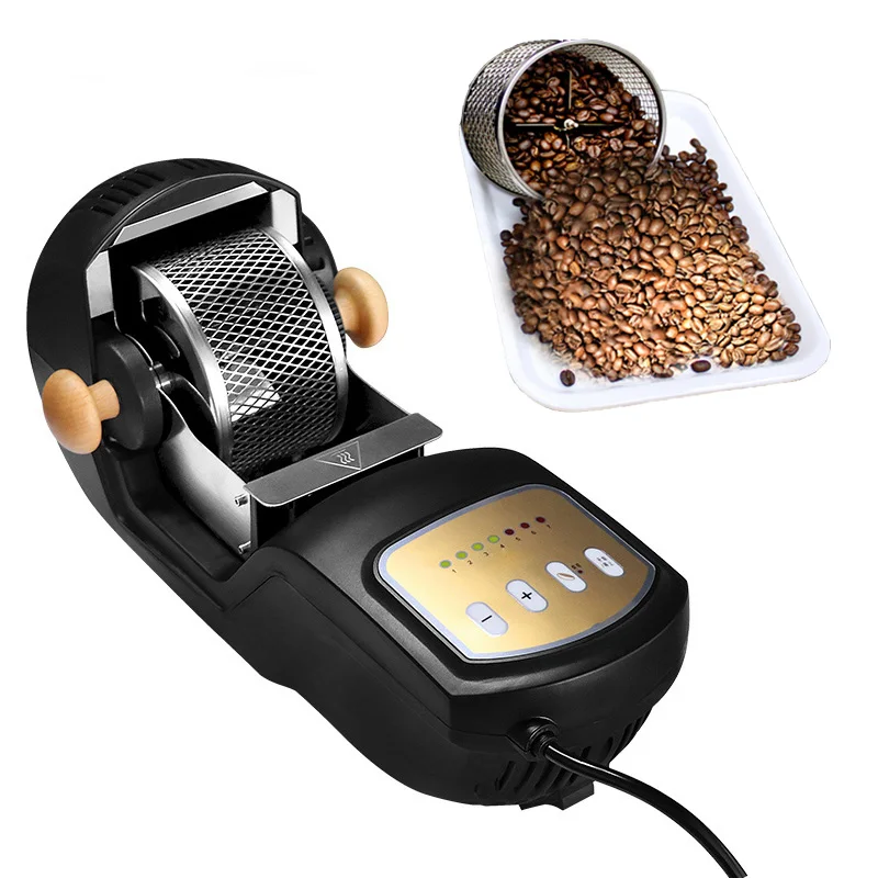 

110/220 В Автоматическая малая машина для запекания кофе горячим воздухом Бытовая Жареная Машина для кофейных зерен