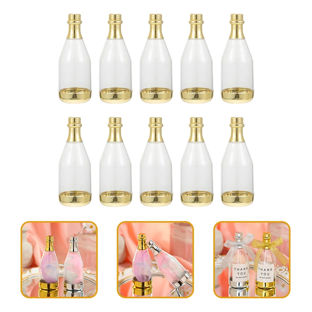 

Champagne Candy Boxes Bottle Box Party Bottles Favors Wedding Mini Favor Gift Bridal Plastic Treat Shower Jars Container