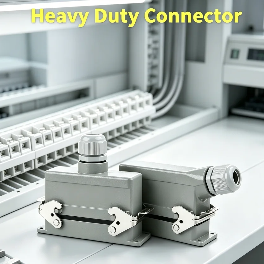 Фото Промышленный разъем Heavy Duty HDC для тяжелых условий эксплуатации, 4, 6, 10, 16, 24, 48-контактный, водонепроницаемый авиационный штекер IP65 №1