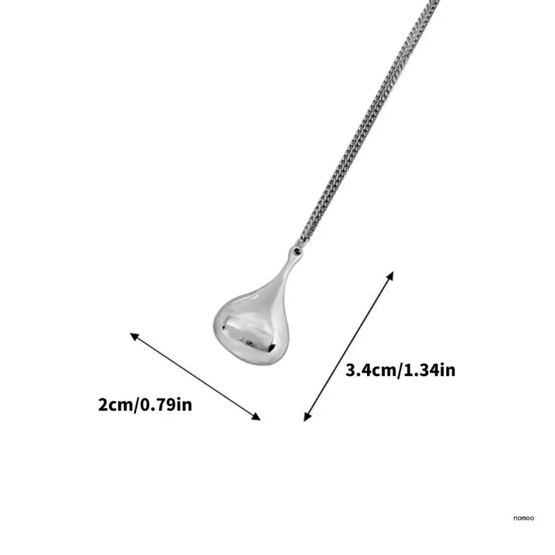 Изысканное длинное ожерелье с подвеской в ​​форме капли воды. Элегантное колье