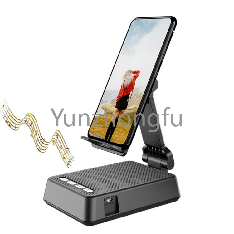 

Bracket Folding Mobile Phone Stand Bluetooth High Quality HD Microphone Speaker