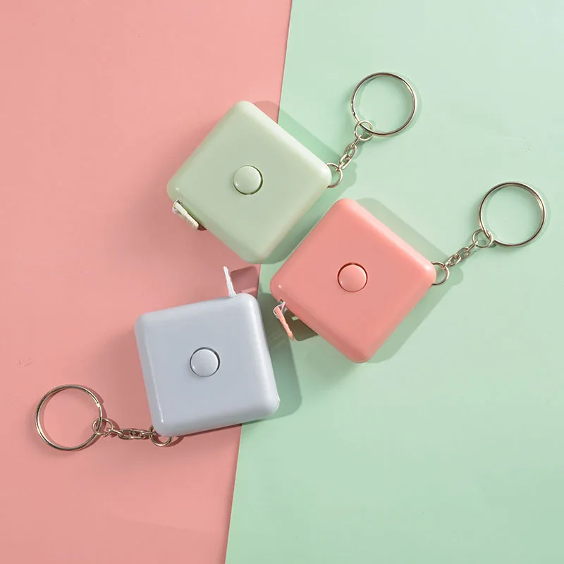 

Artracyse Square Automatic Retractable 1.5 Meters Tape Measure Plastic Tape Measuring Clothes Soft Ruler