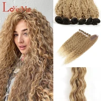 long deep curly weave synthetic hairs kinky culry twist good quality natural soft haris ombre color blonde red hair extensions