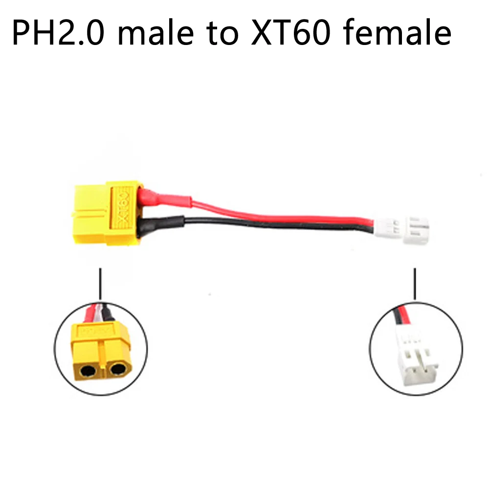 

HBXINTAO разъем PH2.0 к XT60 XT30 кабель 14AWG