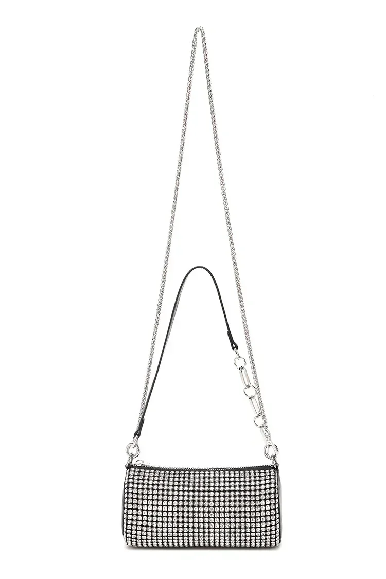 

2023 New Fashion Diamond Bags Women Pillow Bag Cylinder Handbag Women's Square Armpit Bag Single Shoulder Chain Messenger Bag