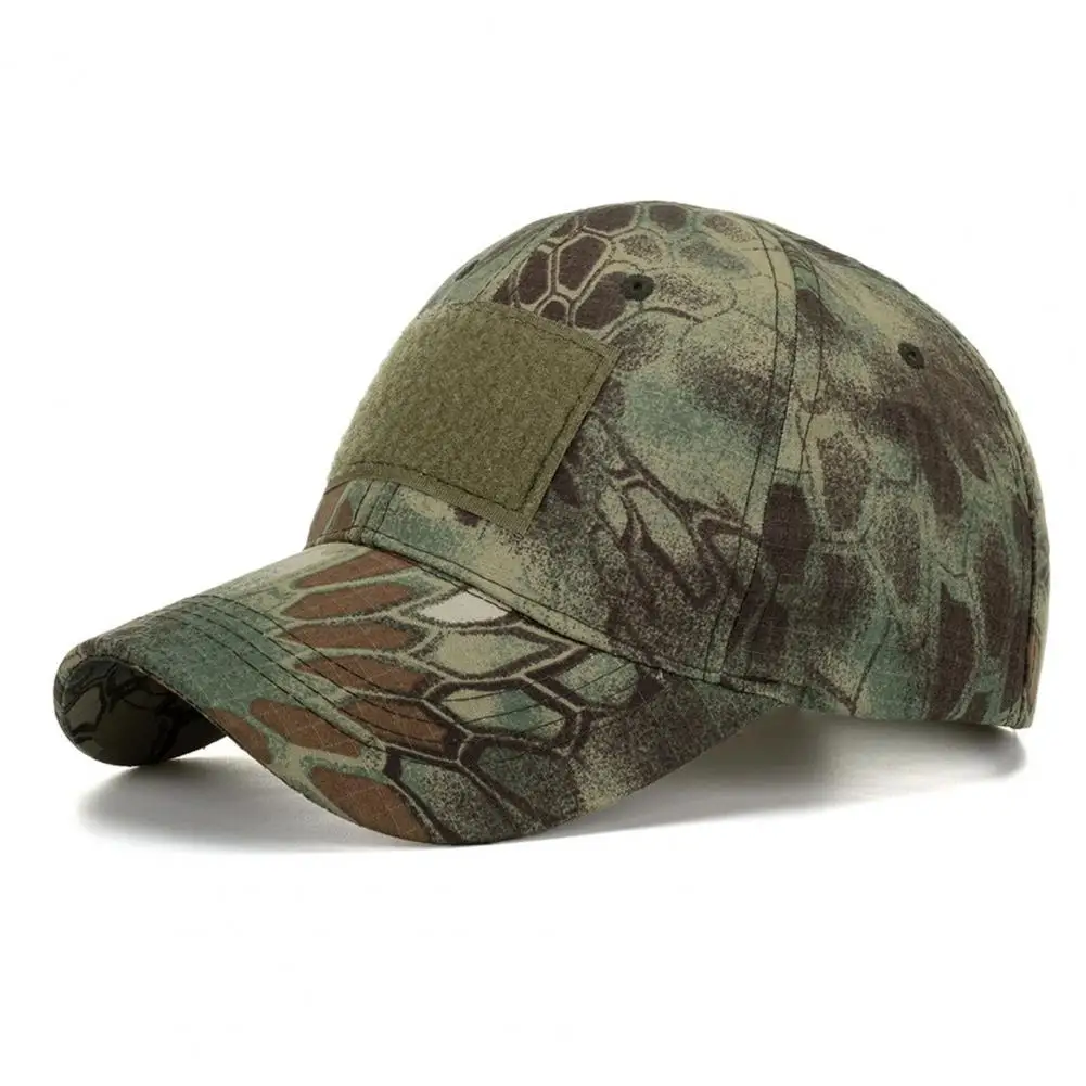 

Summer Women Baseball Cap Anti-UV Baseball Hat Extended Brim Camouflage Print Men Sun Hat