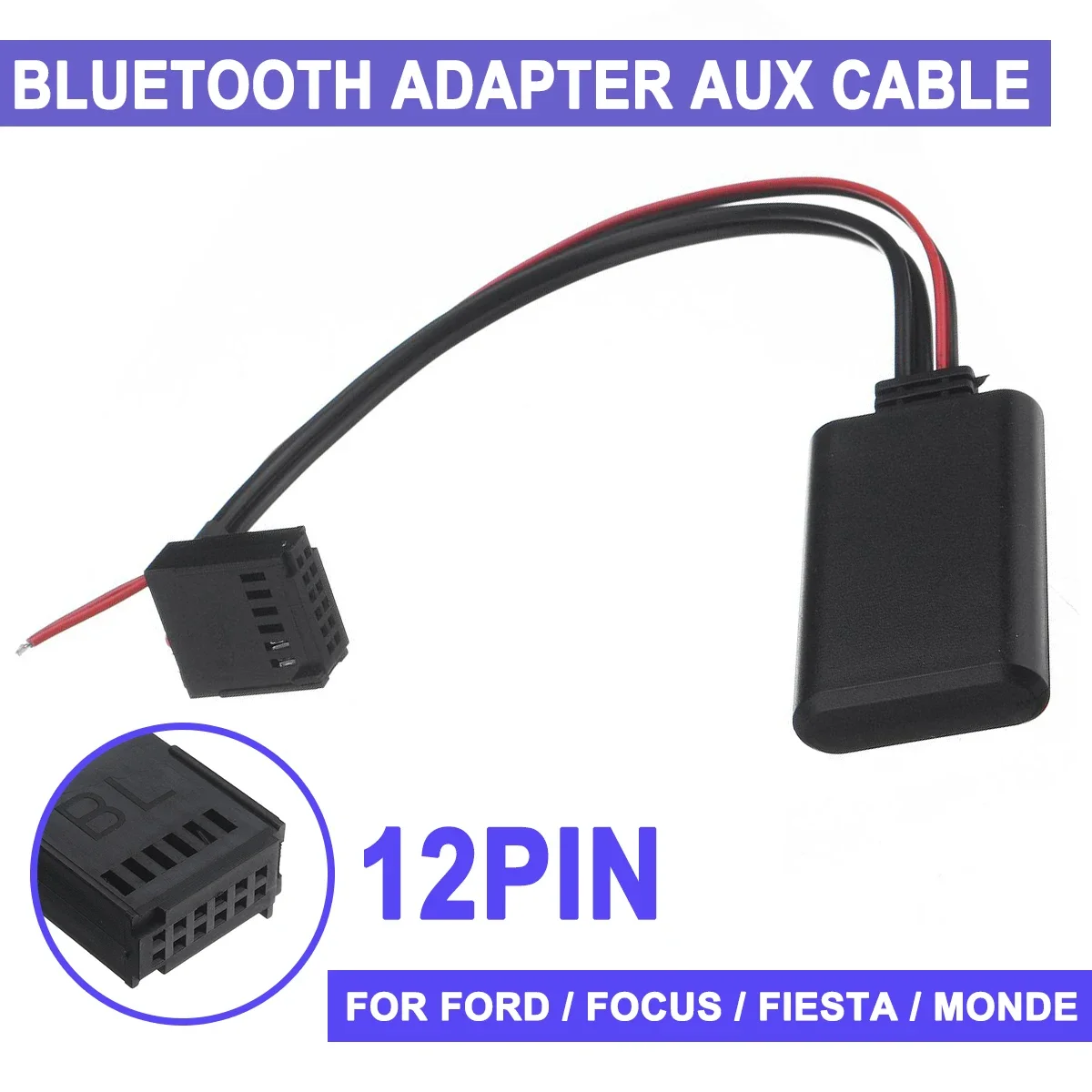 Автомобильный адаптер Bluetooth 12 В для автомобильного комплекта aux Ford Focus Fiesta Monondeo C-Max